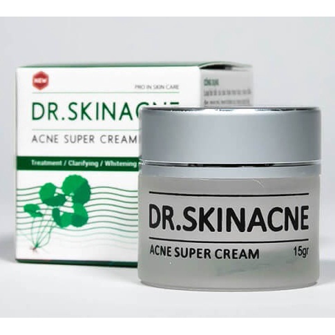 Kem mụn Dr Skinacne Acne Super Cream chính hãng loại bỏ tất cả các loại mụn thâm mờ sẹo se khích lỗ chân lông 15g