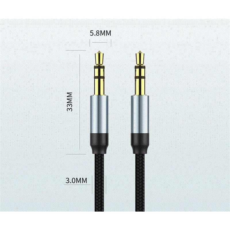 Dây Cáp Âm Thanh Nối Dài Jack Cắm 3.5MM Cho Loa / Laptop / Xe Hơi