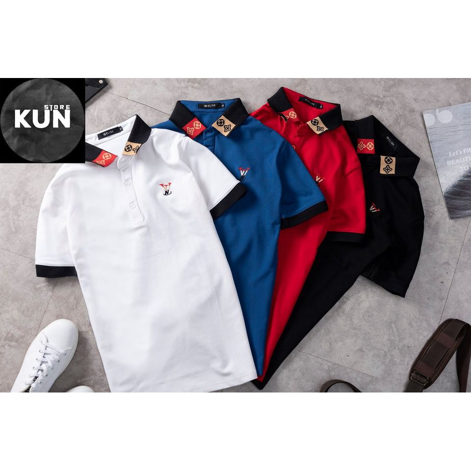 Áo polo thun nam thêu logo nhiều mẫu