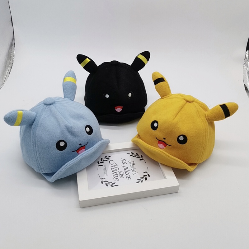 Mũ lưỡi trai thiết kế tai Pikachu xinh xắn cho bé gái/bé trai