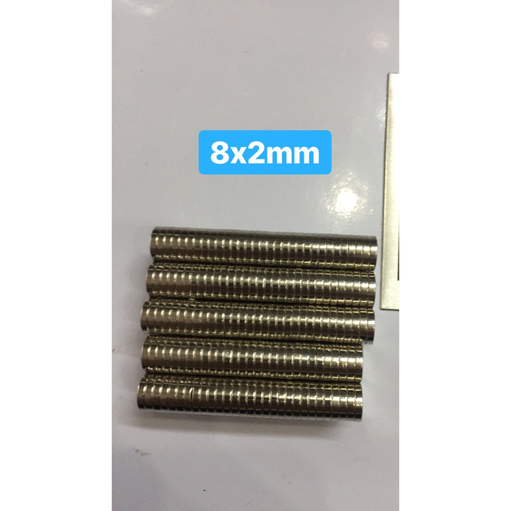 Nam châm viên đất hiếm 8x2mm