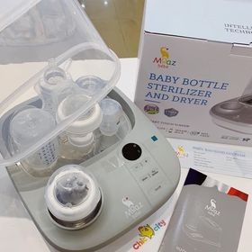 Máy hâm sữa tiệt trùng sấy khô 3 trong 1 Moaz bébé MB-005