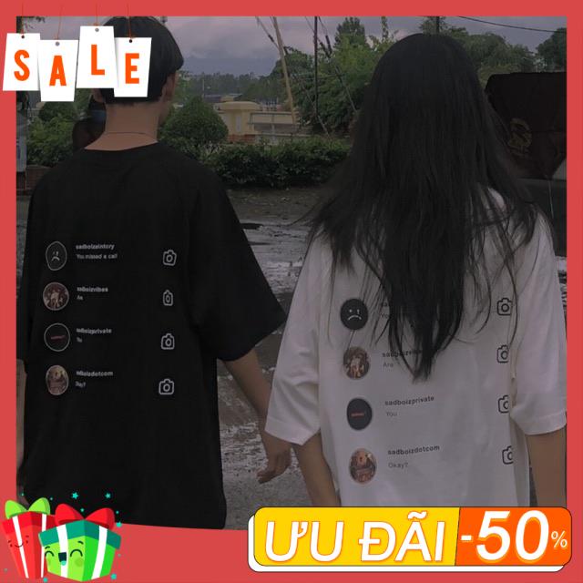 Áo thun nam nữ tay lỡ sad, áo phông tay lỡ unisex form rộng Đào Linh Shop