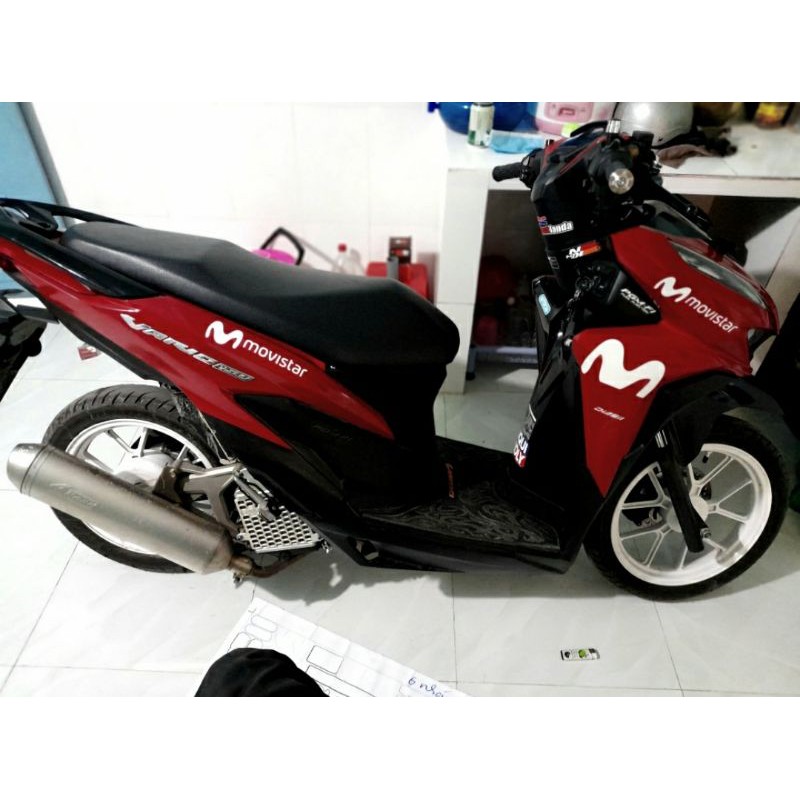 Tem Rời Honda Vario Movistar 150 Tặng Kèm Logo