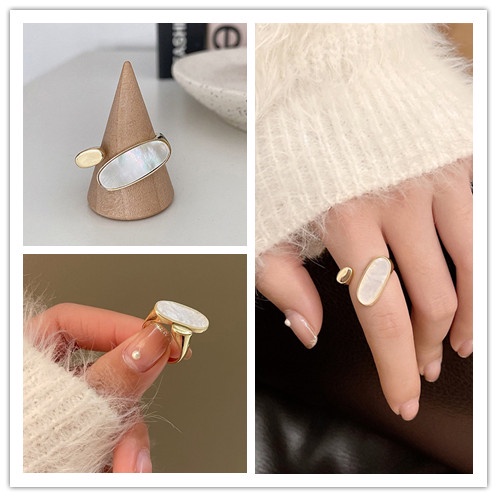 1 Nhẫn Hở Đính Đá Thời Trang Cổ Điển Sang Trọng Cho Nữ