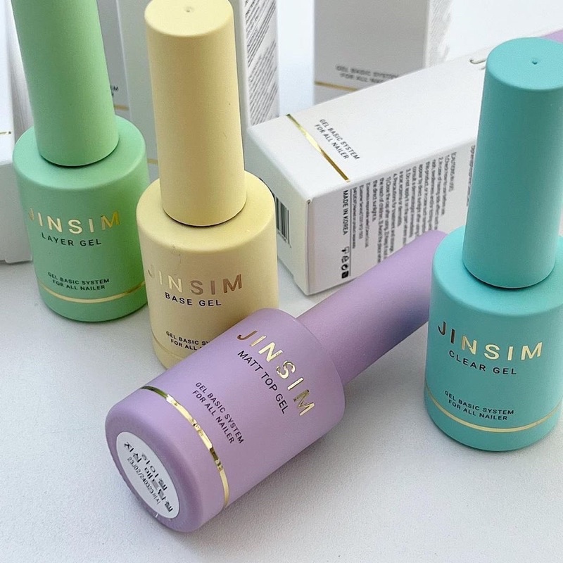 Higel nail - Base gel, top gel, clear gel, matt top, layer gel JINSIM
