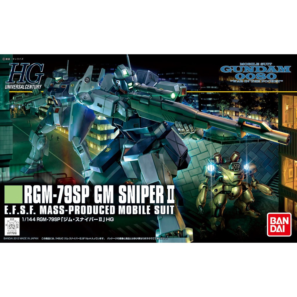 Mô Hình Gundam Bandai HG 146 GM Sniper II 1/144 Gundam 0080