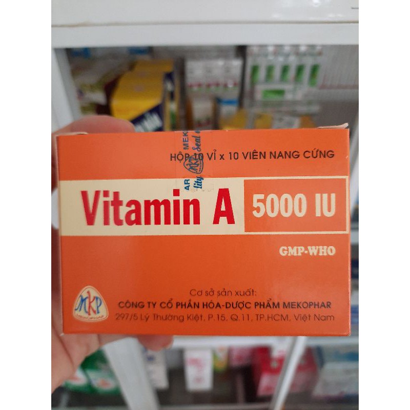 ✅Viên Uống VITAMIN A 5000IU MEKOPHAR(100 viên) | BigBuy360 - bigbuy360.vn