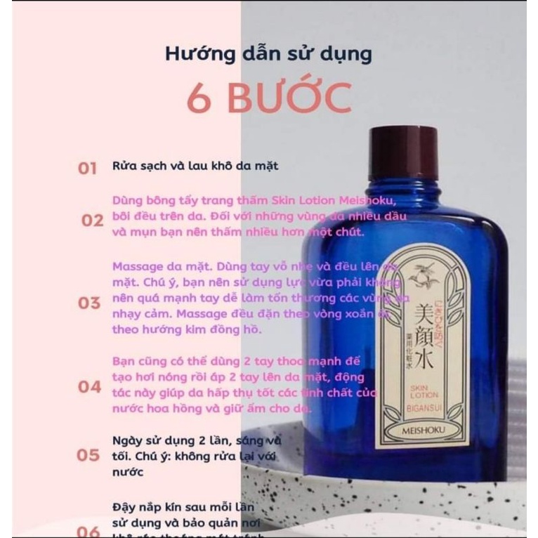 Nước hoa hồng giúp làm sạch Mụn Meishoku Bigansui 80ml