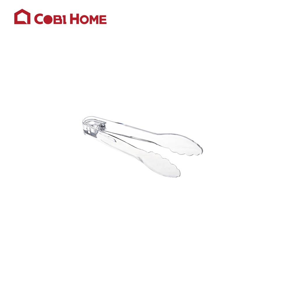 Kẹp Gắp Thức Ăn / Đá / Bánh Bằng Nhựa Trong Acrylic Cao Cấp - Cobi Home