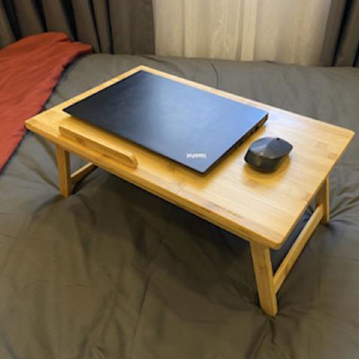 Bàn laptop gỗ tre tự nhiên đa năng – Bàn kê laptop gấp gọn cao cấp [TABLIX-01]