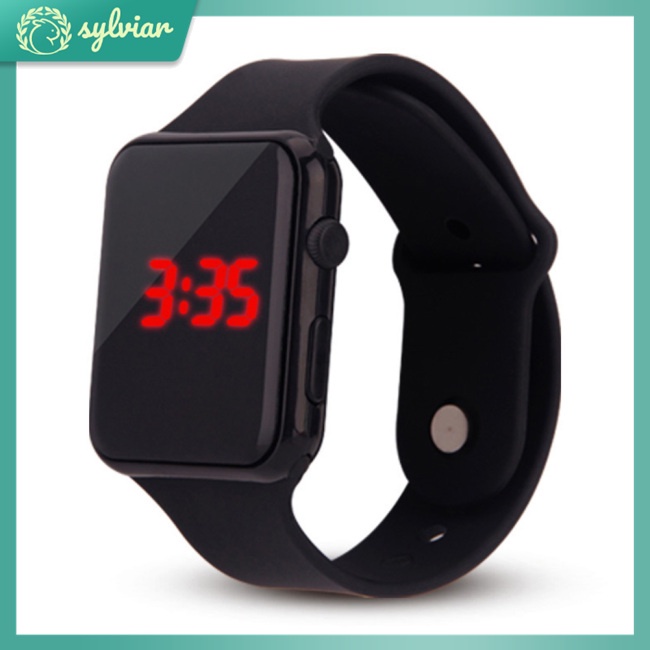 Đồng Hồ Đeo Tay Điện Tử Màn Hình LED Dây Silicone Dành Cho Nam Và Nữ