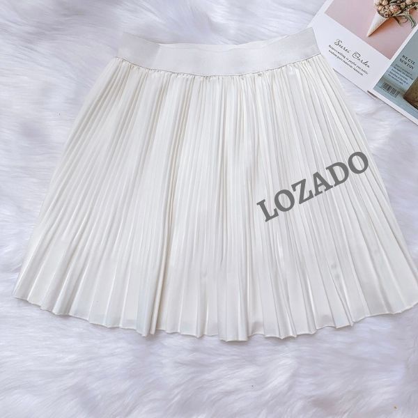 Chân váy ngắn nữ LOZADO chân váy xếp ly đuôi cá dáng xè cạp chun co giãn thiết kế trẻ trung dễ mặc CV306