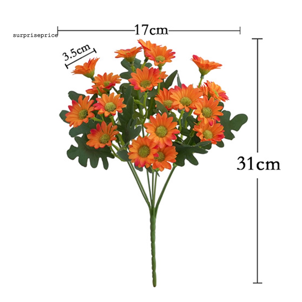 Hoa Cúc Giả Bằng Nhựa Màu Sáng Trang Trí Nhà Cửa