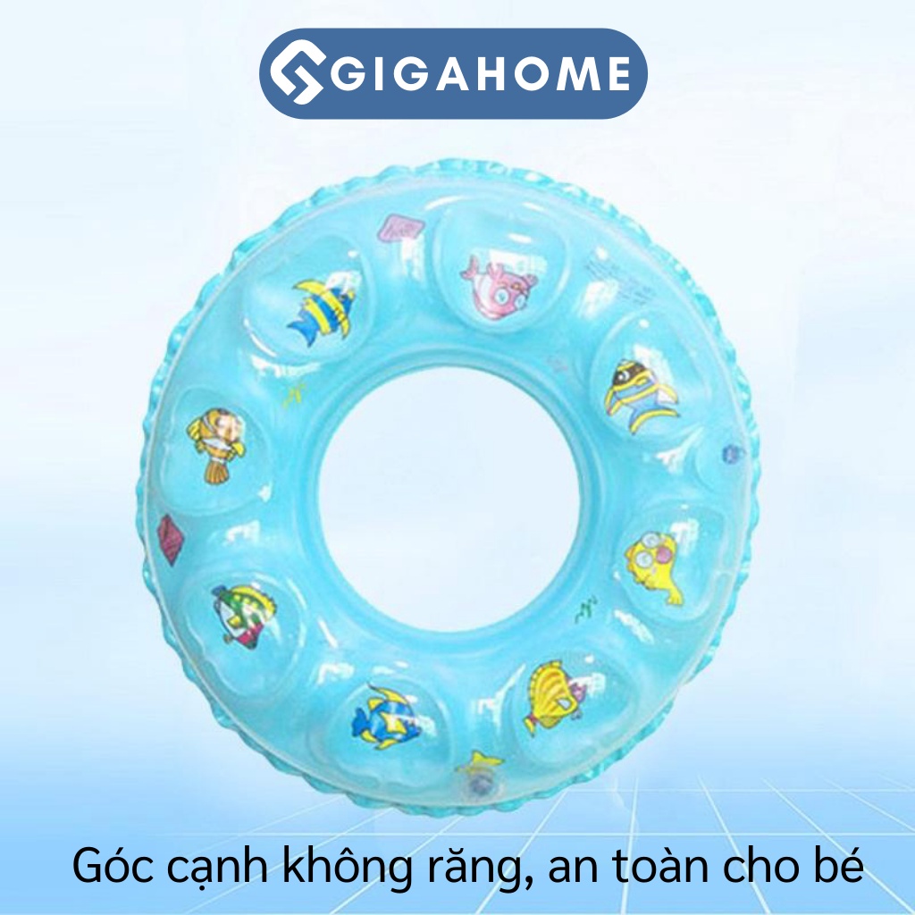 Phao Bơi Tròn Dày GIGAHOME Cho Bé Từ 5-8 Tuổi, Đường Kính 60cm 8550