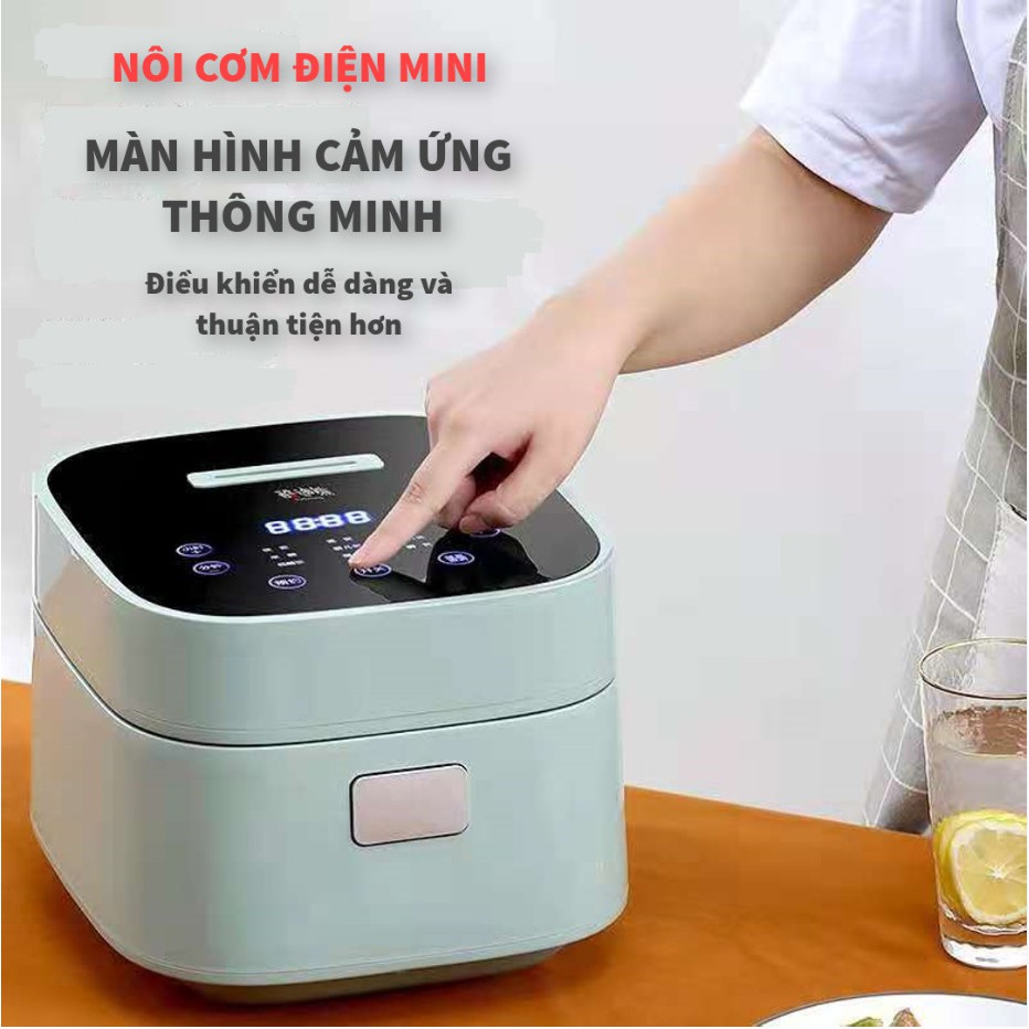 Nồi cơm điện mini đa năng - Nấu cơm, nấu cháo, hầm canh - Dùng được 2-4 người ăn