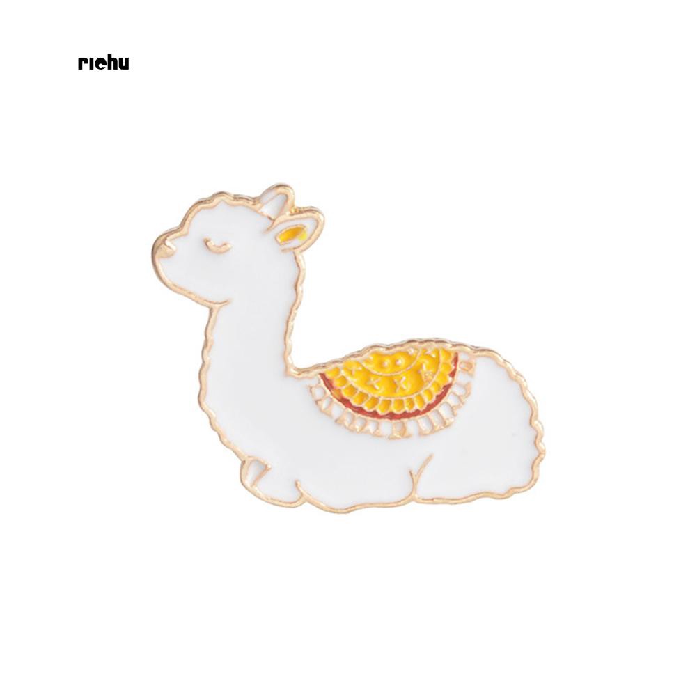 Ghim Cài Áo Hình Lạc Đà Alpaca Đáng Yêu