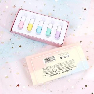 Set 5 Thỏi Son Hình Viên Thuốc Dễ Thương