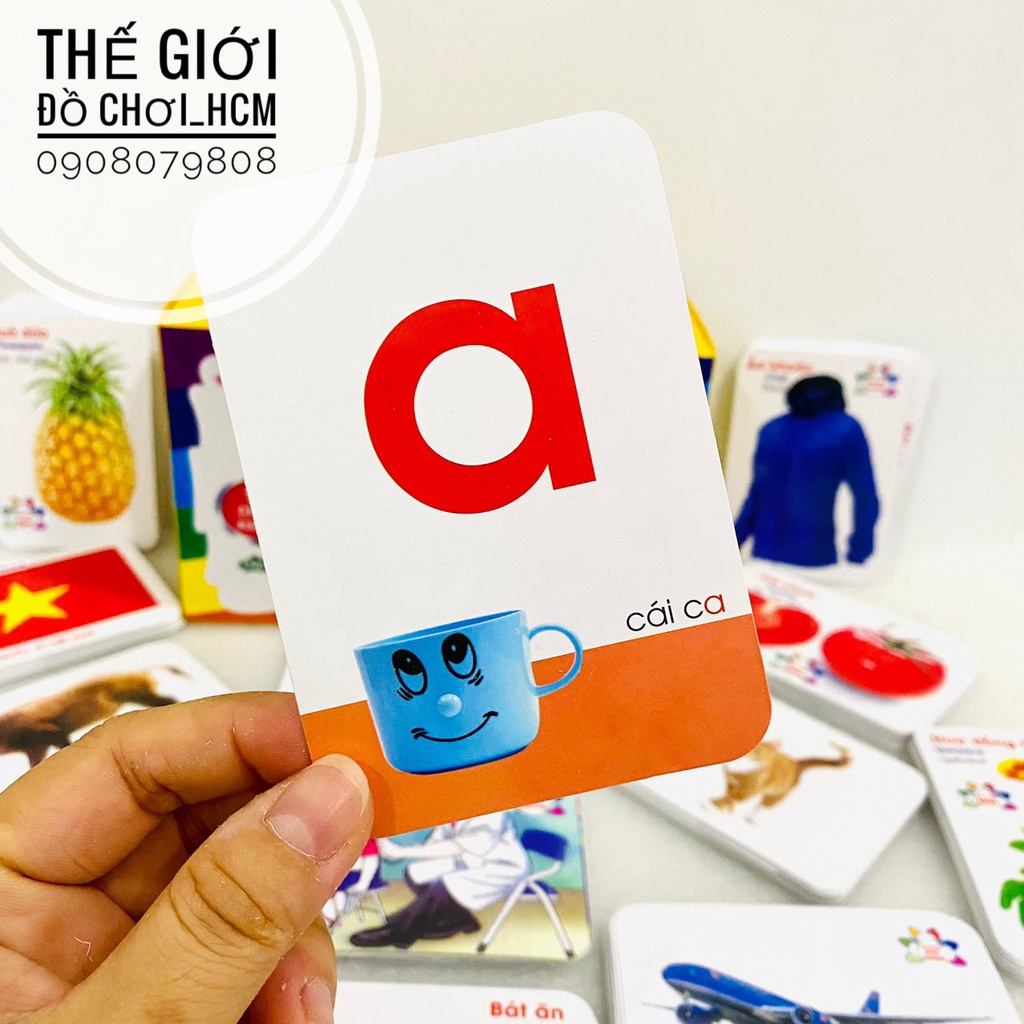 [TRỢ GIÁ- FLASHCARDS] Bộ thẻ học thông minh 416 thẻ song ngữ Anh- Việt cho bé học, phát triển tư duy, khám phá thế giới