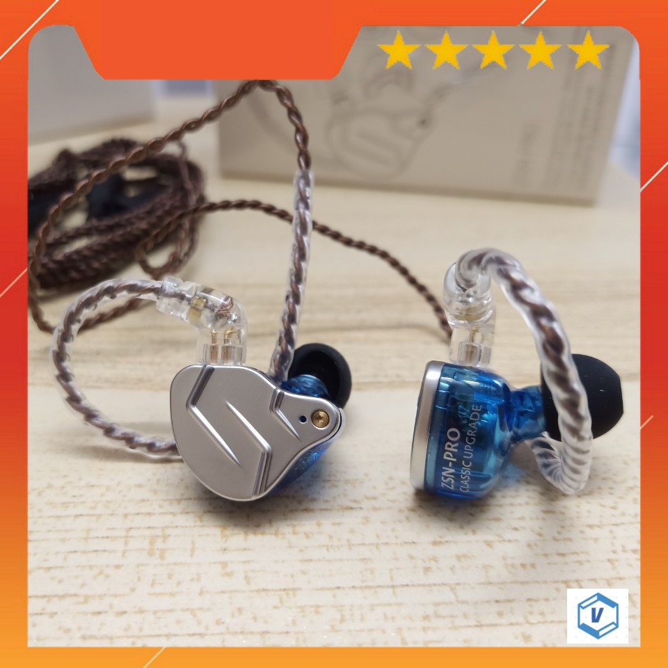 Tai nghe KZ ZSN PRO X siêu bass cực khủng, hàng cao cấp 2021, có mic đàm thoại FULL BOX