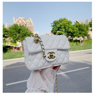 Túi xách nữ đeo chéo cb classic size 21 trần chỉ khóa xoay cao cấp cb 01