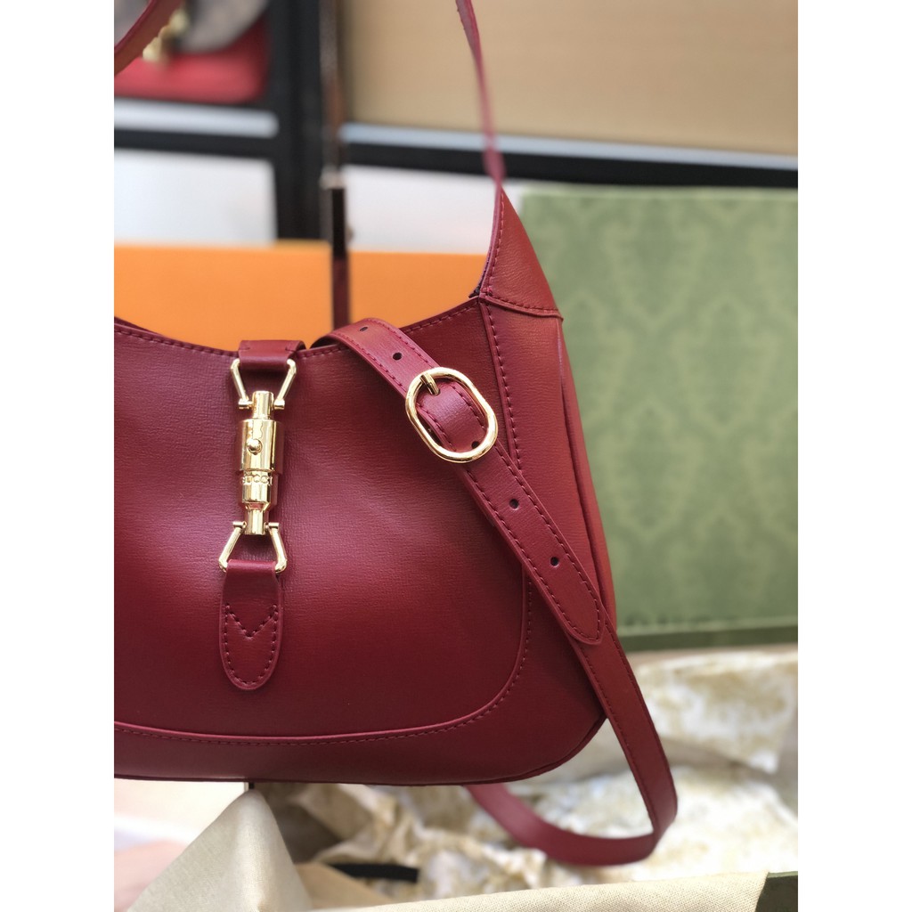 Túi quai da bầu super màu đỏ size 28cm