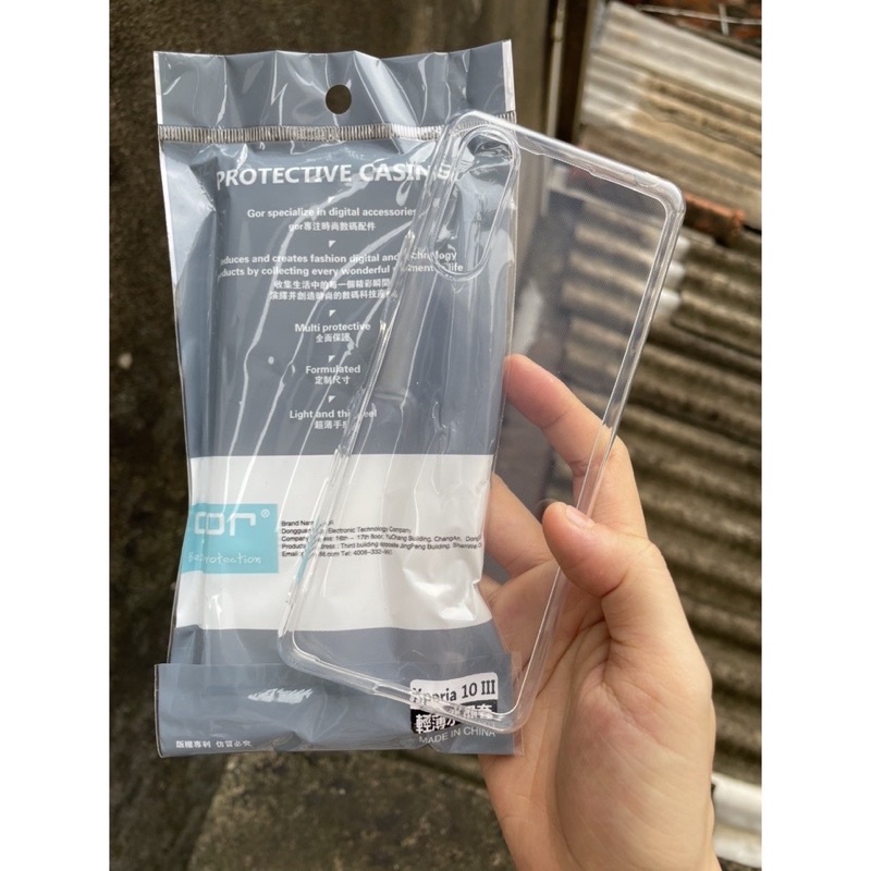 Ốp lưng dẻo Gor TPU Sony Xperia 10 iii ( Mark 3 ) Silicon trong suốt chính hãng