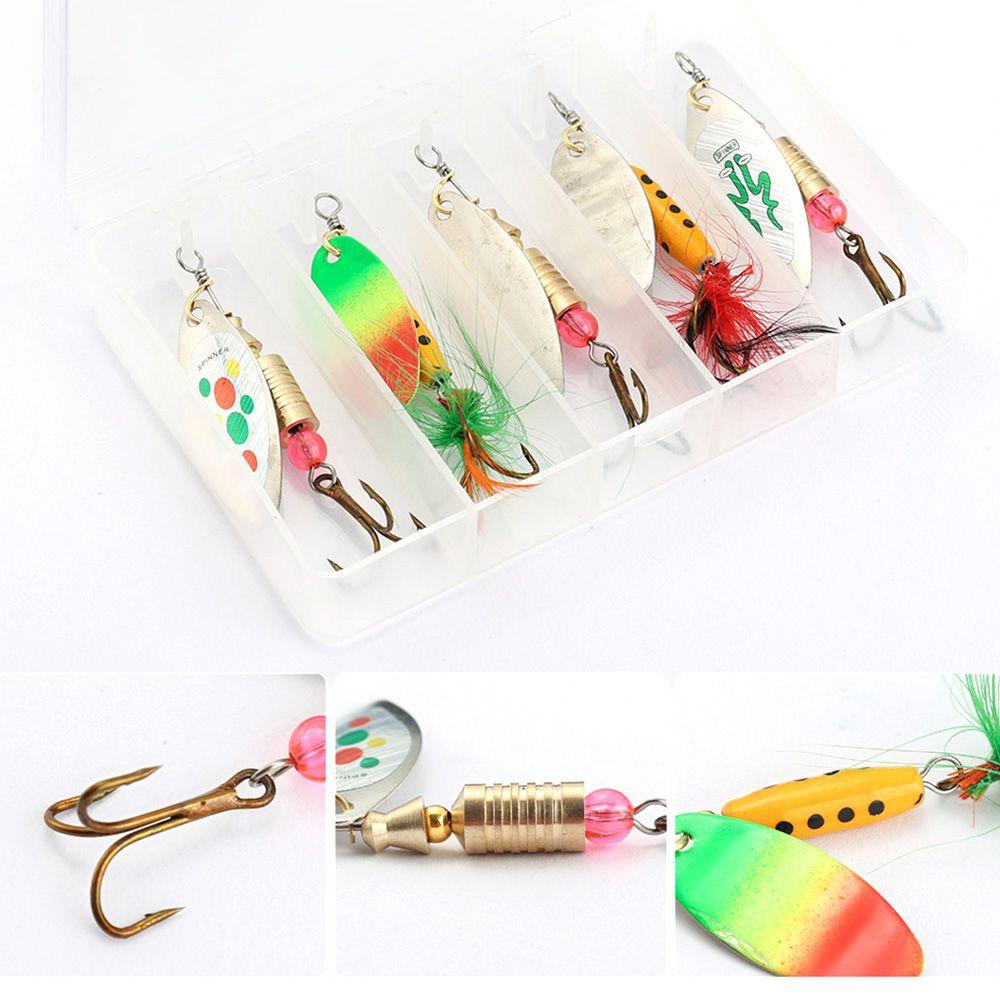 Set 5 Mồi Câu Cá Giả Bằng Kim Loại Tiện Dụng