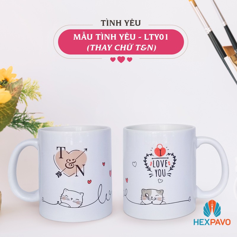 Ly cốc sứ in hình ảnh theo yêu cầu, mẫu độc quyền 2021 về tình yêu, gia đình. Quà tặng ý nghĩa cho gia đình, người yêu