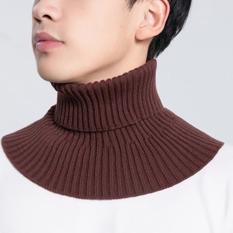 Cổ áo lọ giả dệt kim có thể tháo rời giữ ấm cổ vào mùa đông cho nữ