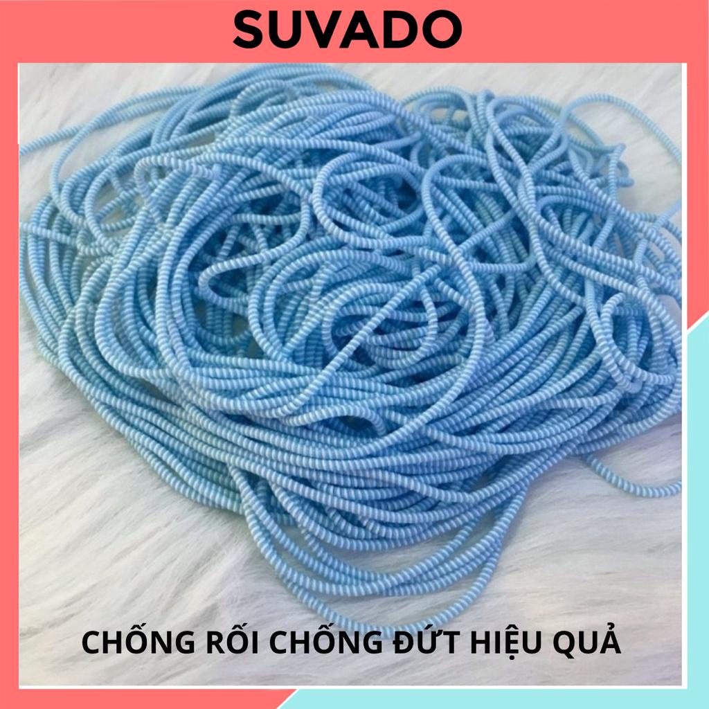 Dây Quấn Tai Nghe, Cáp Sạc, lò xo bảo vệ cáp chống đứt gãy, chống rối sắc màu SUVADO