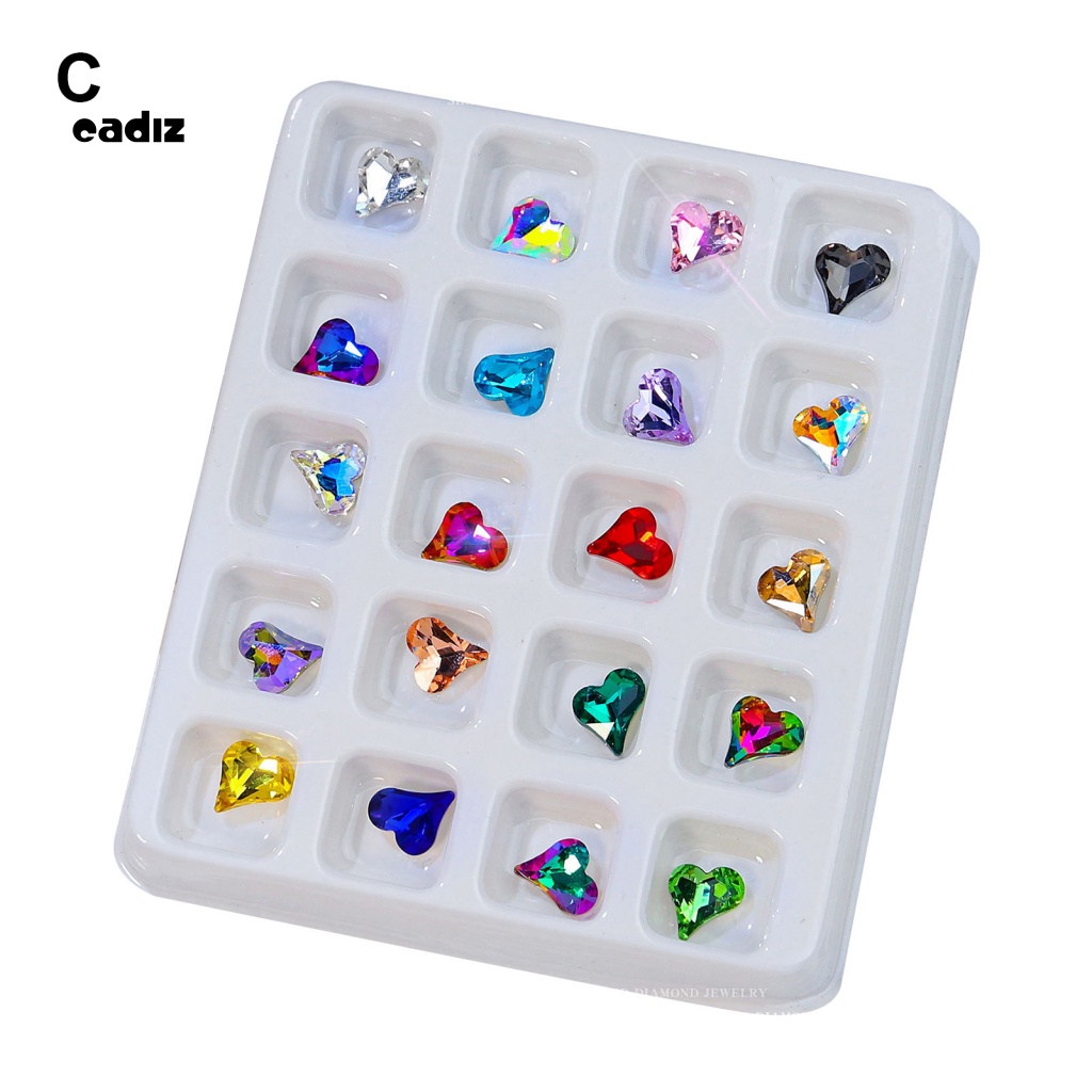 Phụ Kiện Hạt Nhựa Hình Trái Tim 3D Trang Trí Móng Tay Nghệ Thuật