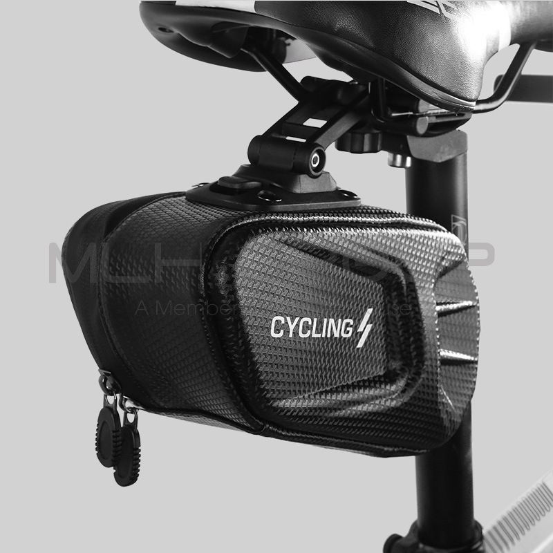 Túi Gắn Dưới Yên Xe Đạp Leo Núi Form Cứng Chất Liệu EVA Vân Carbon Cứng Cáp Chống Nước Sức Chứa Lớn MLH