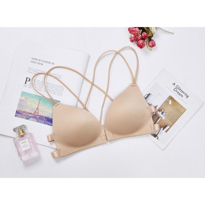 Áo Ngực Đẹp Rẻ Cài Trước MS1312 Kem