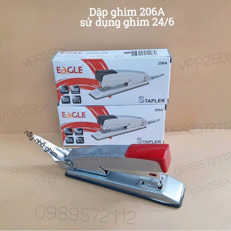 Dập ghim số 3 (24/6) Eg 206A.bấm ghim 3 có bẫy nhổ ghim.