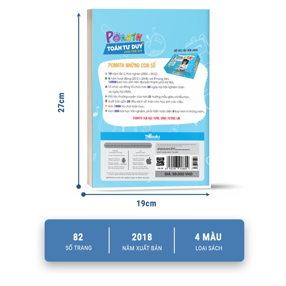 Sách Pomath Toán Tư Duy Cho Trẻ Em Tập 5 Tặng Kèm App Online
