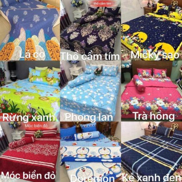 Set ga gối chăn hè Cotton poly 5 món mới nhất. Được chọn mẫu