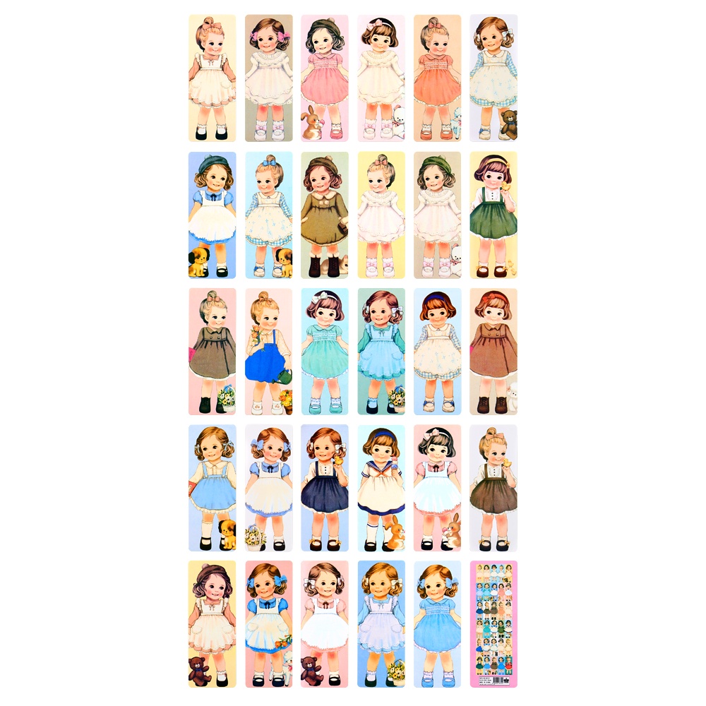 Bộ 30 Bookmark - Little Girls (5.5 x 14.5cm)