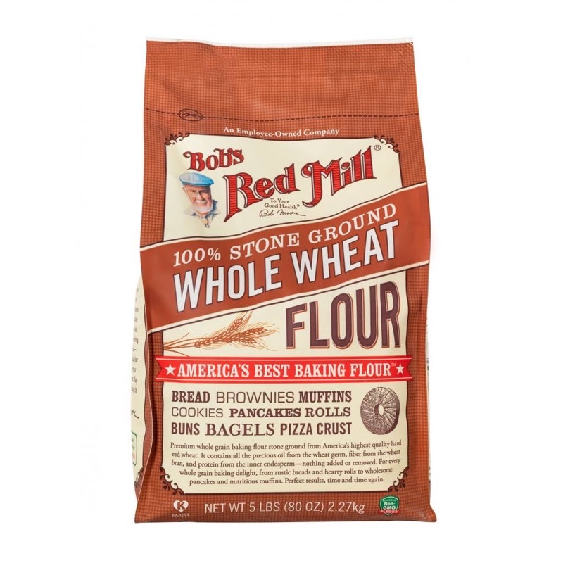 Bột Mì Nguyên Cám Whole Wheat Flour Bob Red Mill 2.27kg