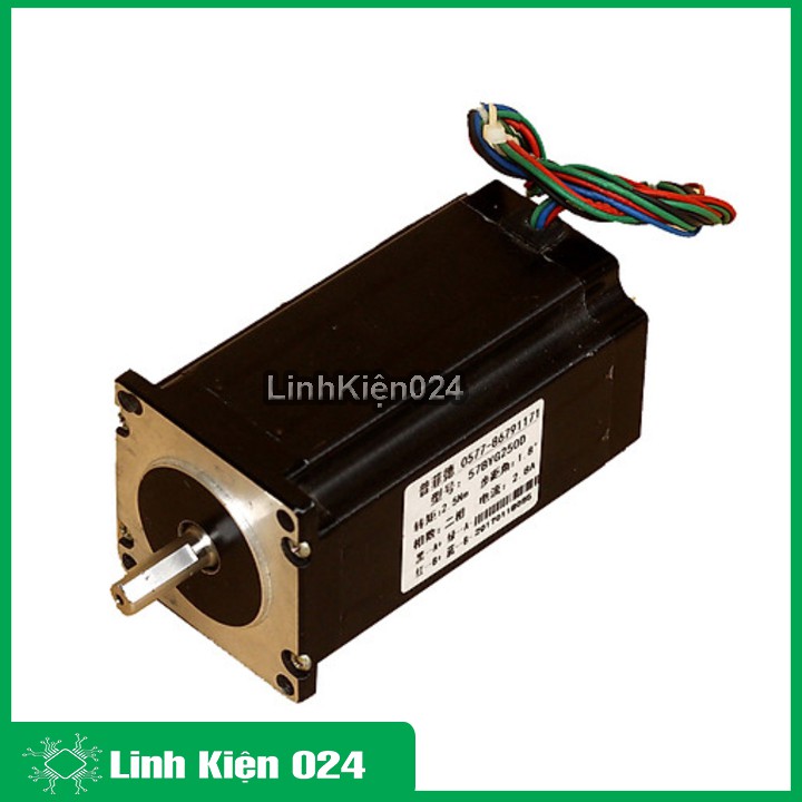 Động Cơ Bước 57BYG250D 1.8 Độ 2.5Nm 2.8A