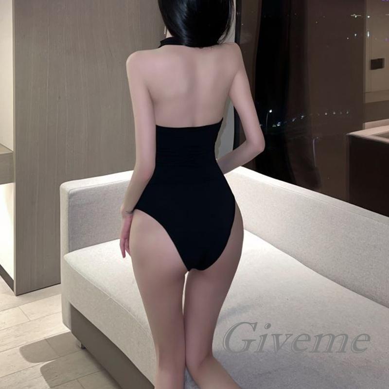 Bộ Áo Liền Quần Cổ Yếm Không Tay Dáng Ôm Thời Trang Cho Nữ