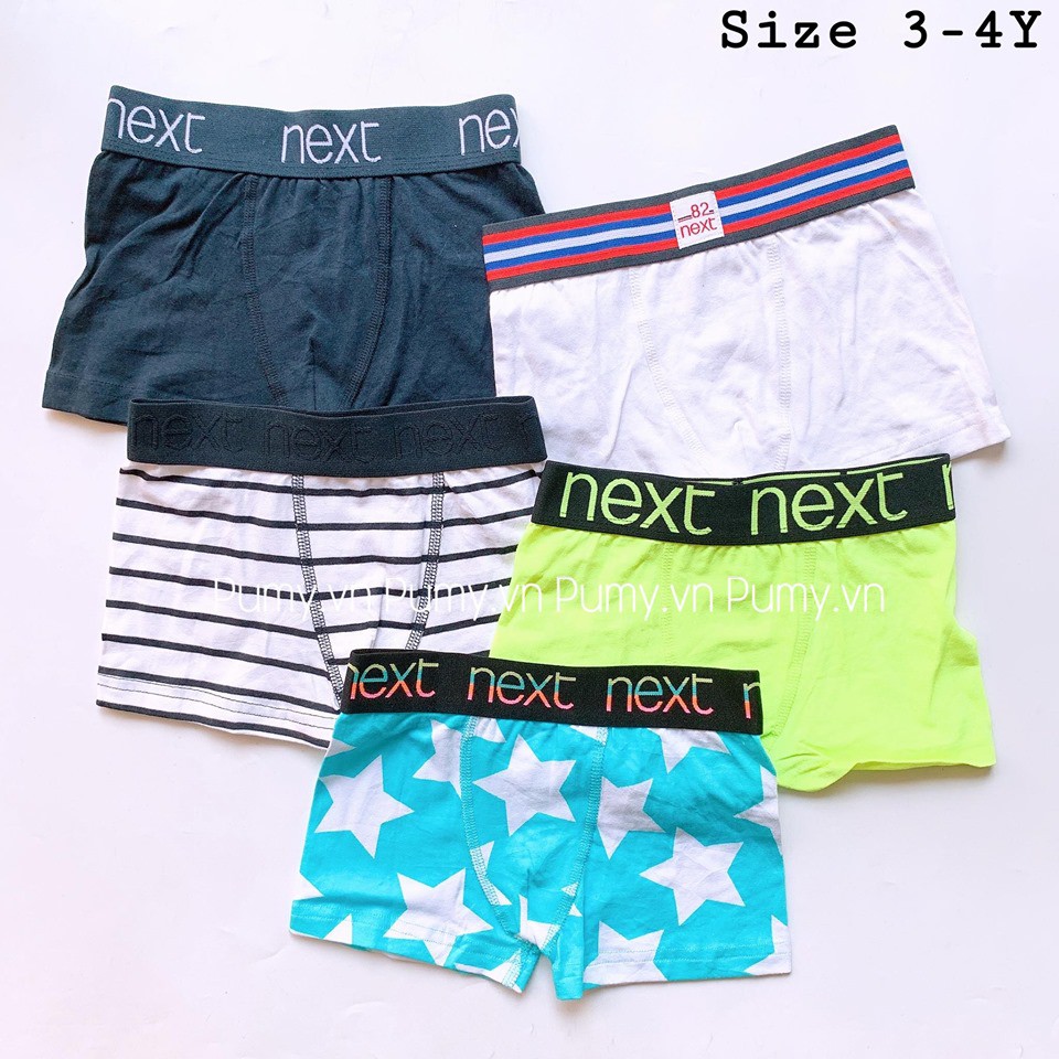 SET 05 QUẦN BOXER NEXT BÉ TRAI SET NGẪU NHIÊN