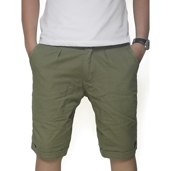 Quần kaki đùi nam, quần short ngố kaki nam 4 màu trẻ trung phong cách Hàn Quốc _New- MÀU NÂU BE