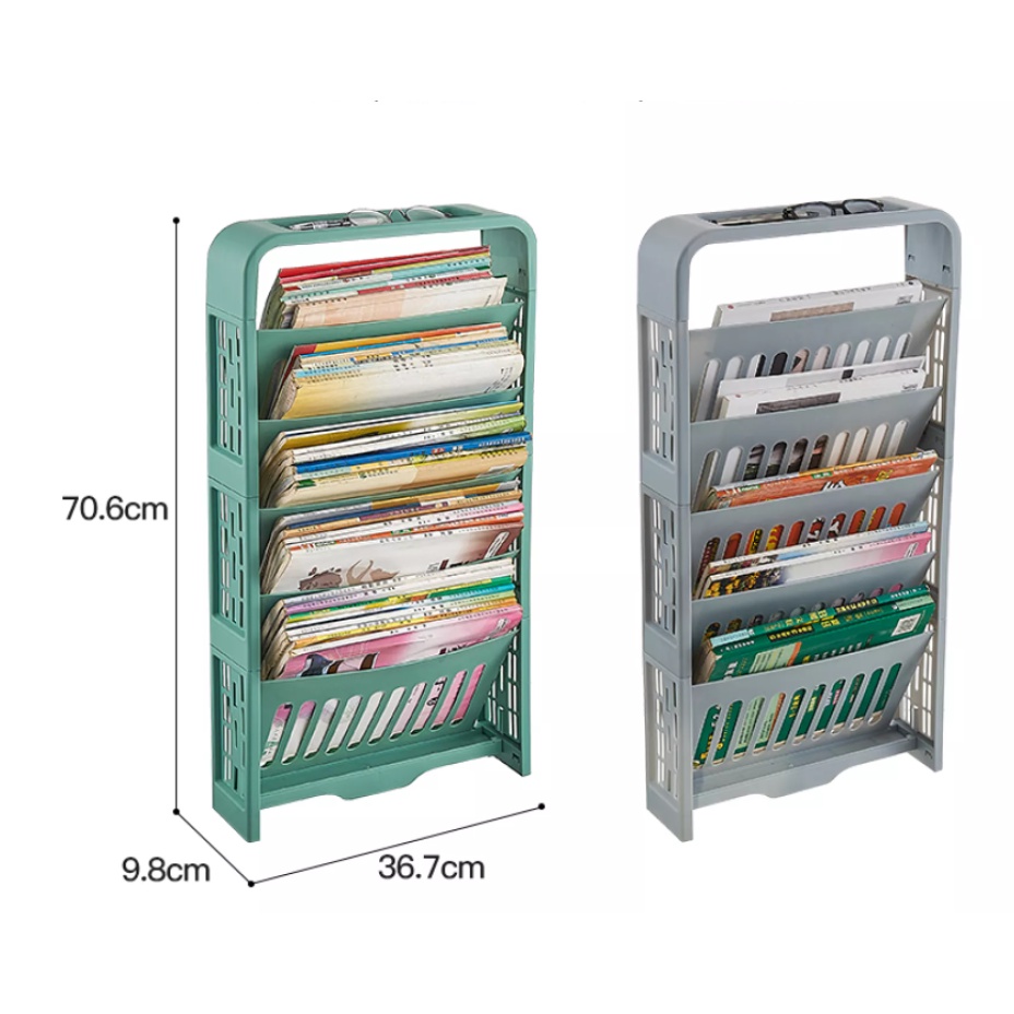 Kệ sách đề bàn, Kệ tạp chí gắn bên hông bàn học tập cao cấp