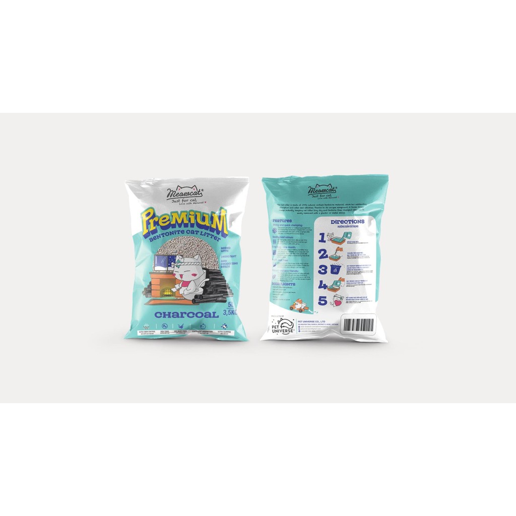 Cát vệ sinh cho mèo Meowcat Litter Premium