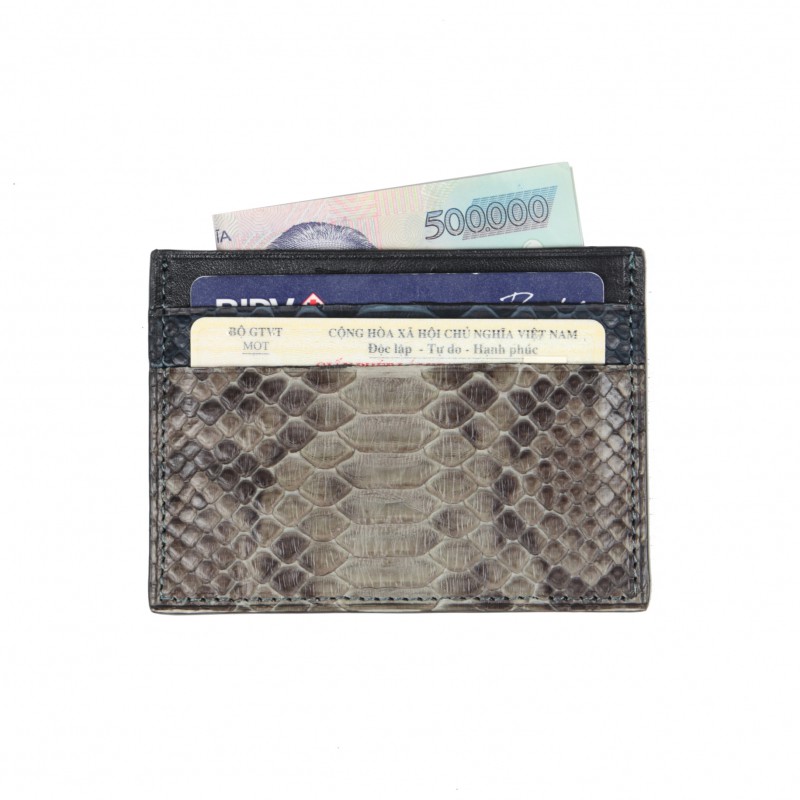 [Mã FAMALLT5 giảm 15% đơn 150K] Ví cầm tay da trăn - FTT Leather sản phẩm ví card mã V400140