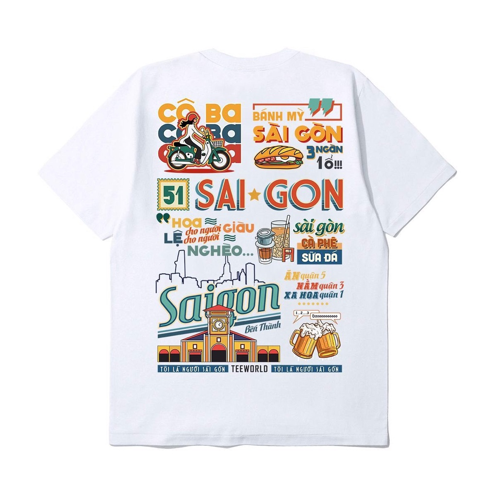 Áo Thun Local Brand Teeworld Saigonese - Cô Ba Sài Gòn T-shirt Season 2 Nam Nữ Unisex | BigBuy360 - bigbuy360.vn