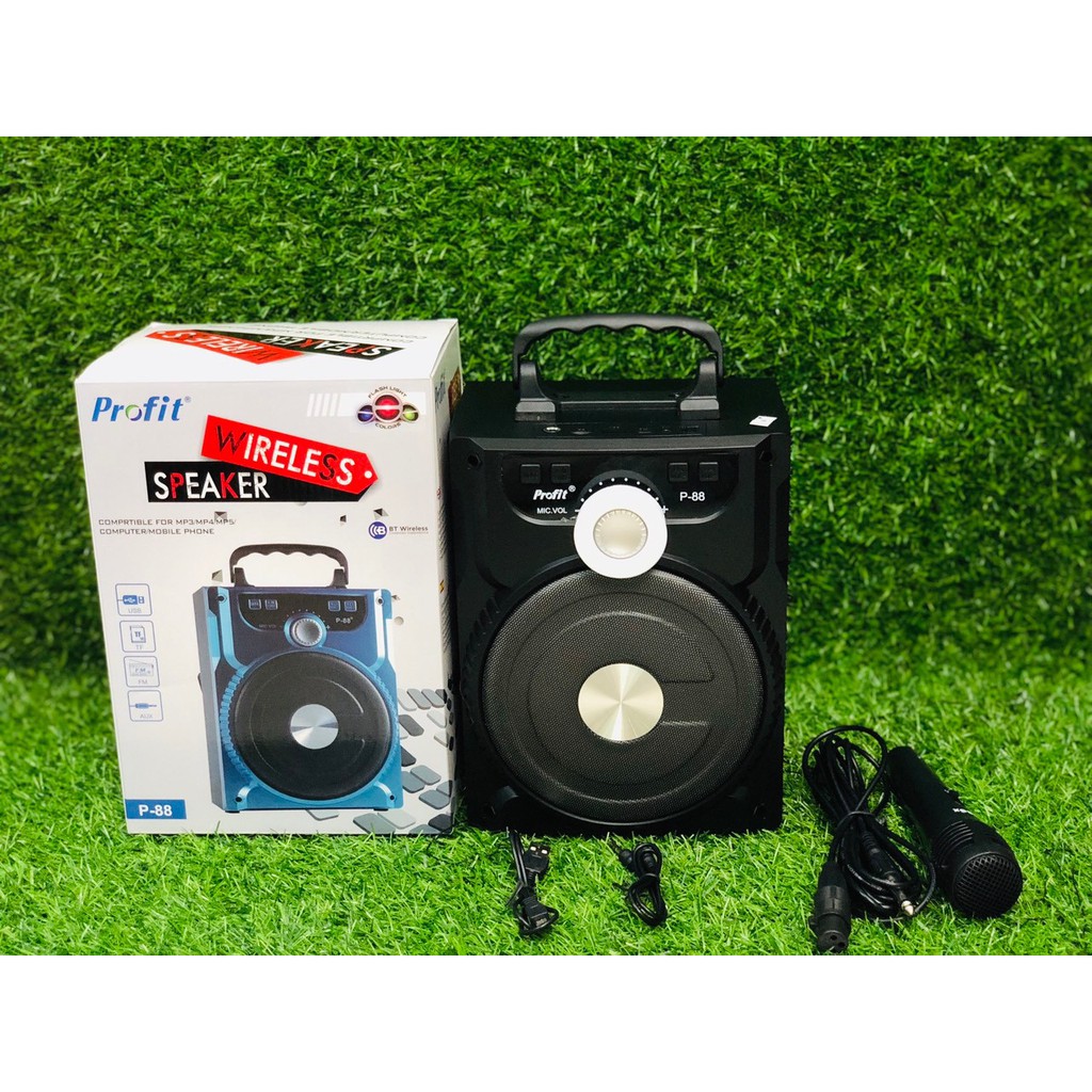 LOA KARAOKE XÁCH TAY MINI BLUETOOTH P88 + TẶNG KÈM MICRO  - Shopbansi