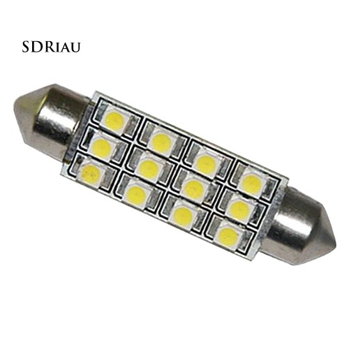 Bộ 2 bóng đèn LED SMD-3528 12 bóng ánh sáng trắng chất lượng cao
