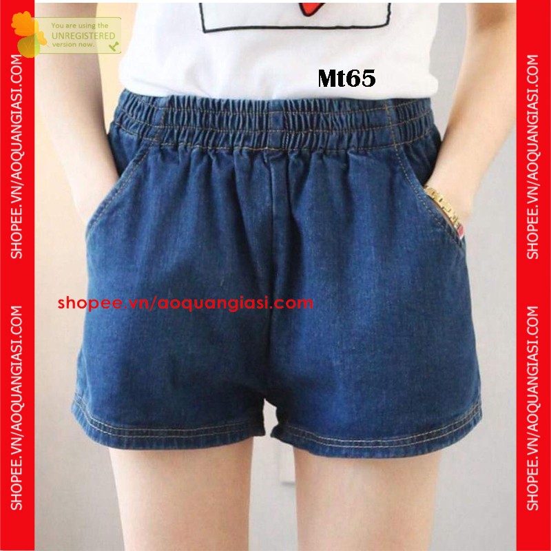 Quần short jean nữ ngắn xinh yêu Mt65 (Size S, M, L dưới 54 kg)
